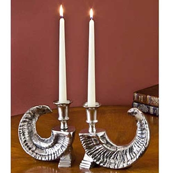 Notara Nickel Candle Holder