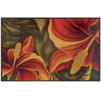 Aruba Hibiscus Wool Rug