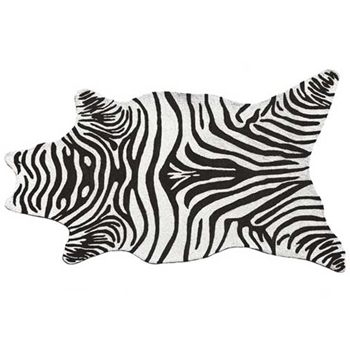 Zebra Shaped Black/White Rug (Outdoor)