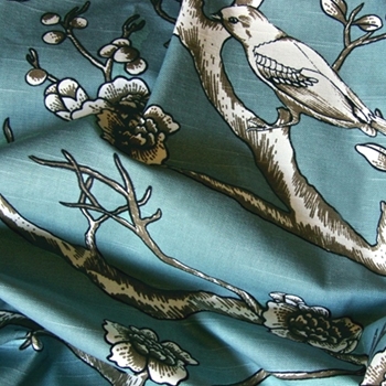 Aqua Print Vintage Blossom