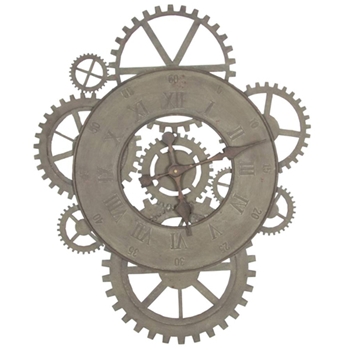Gears Patina Clock