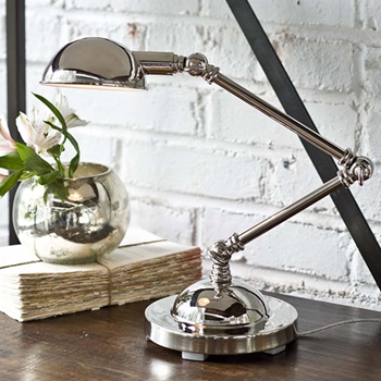 Task Nickel Table Lamp
