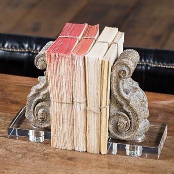 Corbel Crystal Natural Bookends