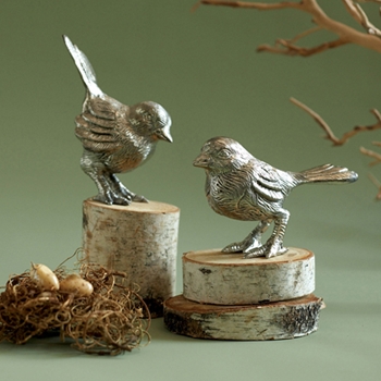 Bird Aluminum Paperweight/Set of 2