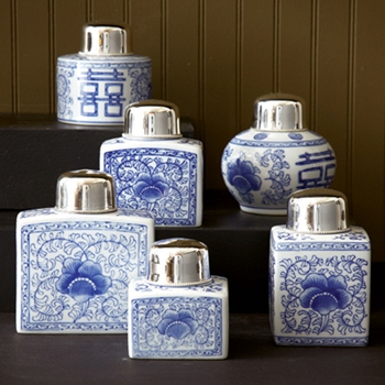 Canton Blue Tea Jar