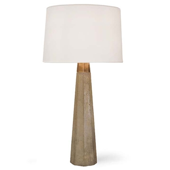 Concrete/Brass Table Lamp