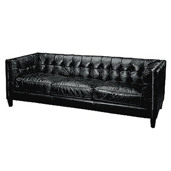 Abbot Leather Sofa (Espresso/84W)