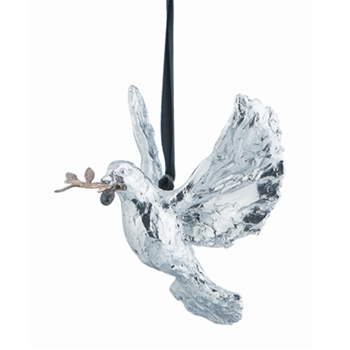 Holiday Dove & Olive Sprig Ornament