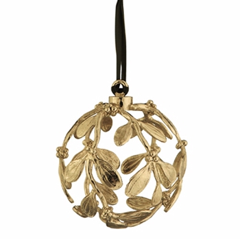 Holiday Mistletoe Globe Ornament