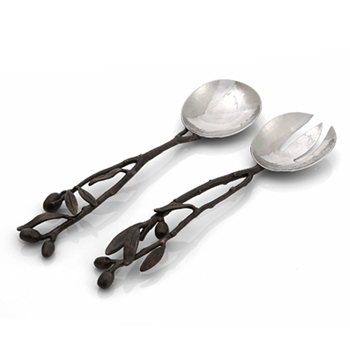 Olive Nickel Salad Servers