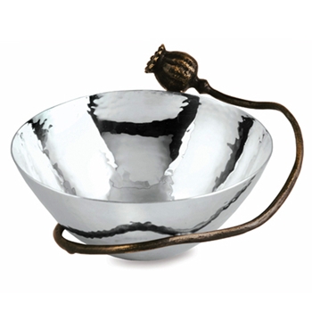 Poppy Nut Nickel Bowl