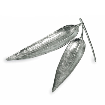 Bamboo Nickel Double Dish