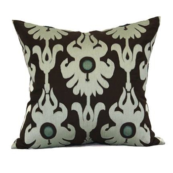 Chandelier Ikat Verde Cushion