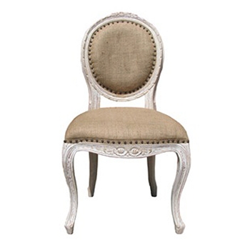 Isabelle White Wash Side Chair