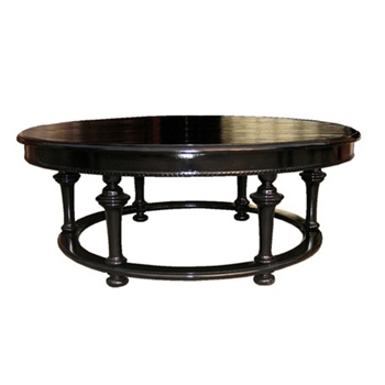 Roma Round Black Coffee Table