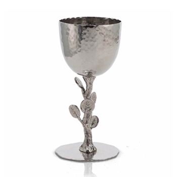 Botanical Nickel Kiddush Goblet