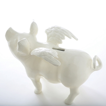 Flying Pig Ivory Bank