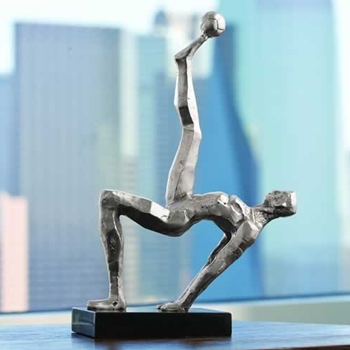 Blockhead Bronze Figurine