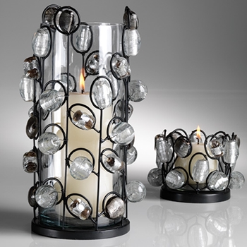 Bejewelled Gemstone Hurricane Lamp