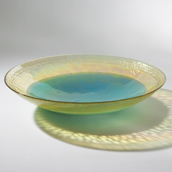 Art Glass Turquoise Bowl