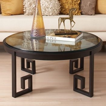Greek Key Patina Coffee Table