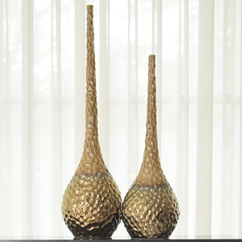 Chiseled Bronze Vase