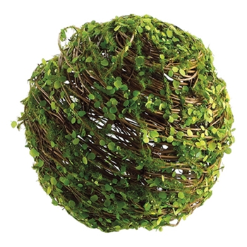 Twig Leaf Green Globe 7in