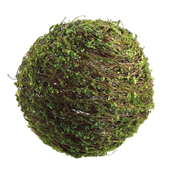 Twig Mini Leaf Green Globe 16in