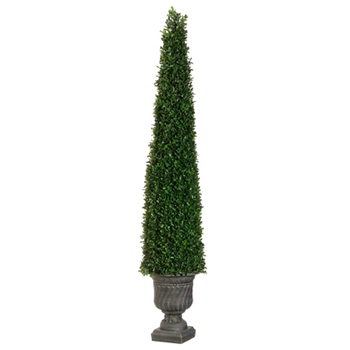 Boxwood Leaf Green Topiary w/ Urn (Indoor/Outdoor)