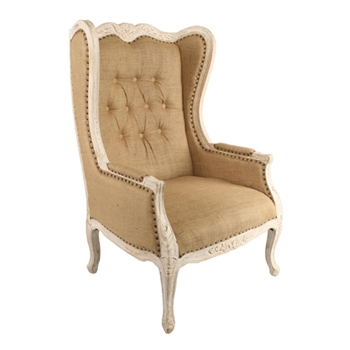French Wing Back 32W x 25D x 48H