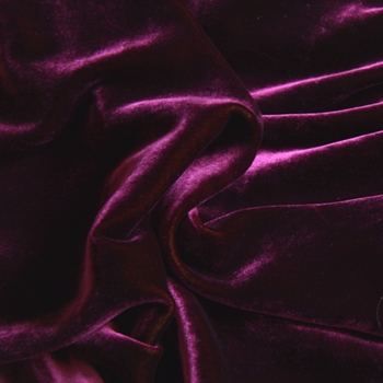 Plum Velvet Silk Iridescent
