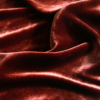 Rust Velvet Silk Iridescent