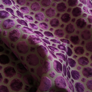 Orchid Velvet Geo Cut Dot