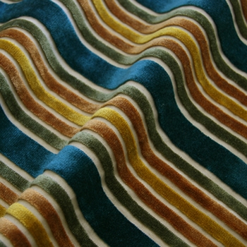 Teal Velvet Stripe Multi