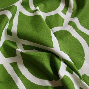 Lime Print Lattice Bamboo