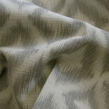 Silver Jacquard Ikat Fret