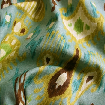 Verde Print Khanjali Ikat