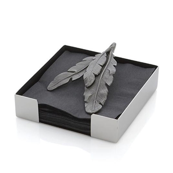 Feather Napkin Holder 5in