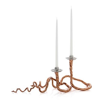 Gourd & Vine Candle Holder/Set of 2