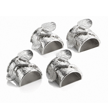 Botanical Leaf Napkin Rings/Set of 4