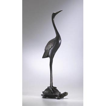 Crane & Turtle Figure