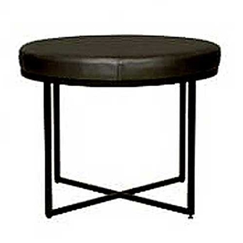 Chocolate Leather Arcadia Ottoman