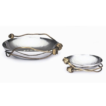 Bronze Poppy Stainless Steel Bowl