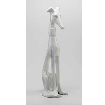 White Greyhound Figurine