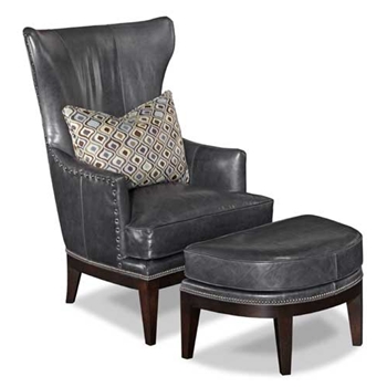 Castillo Patina Leather Wing Back Chair