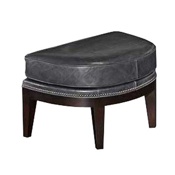 Castillo Patina Leather Wing Ottoman