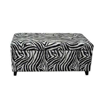 Zebra Ottoman Box