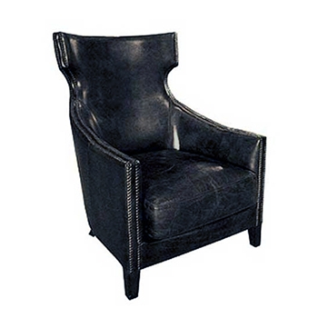 Anderson Expresso Leather Wing Chair