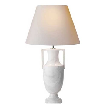 Burt White Marble Urn Table Lamp