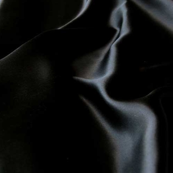 Black Silk Charmeuse Satin